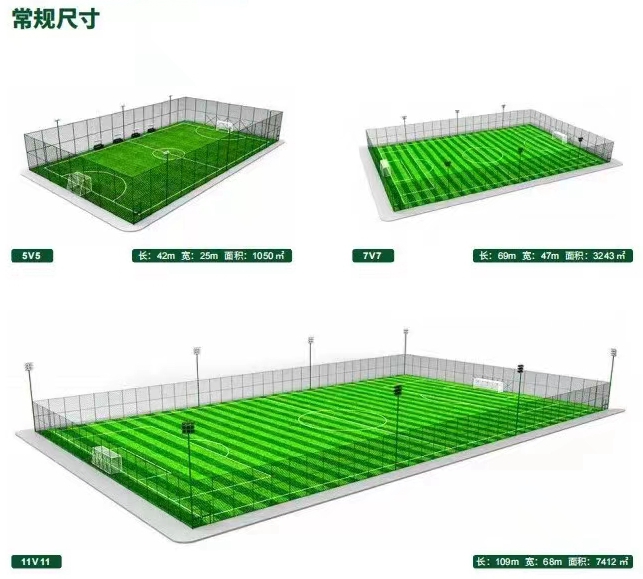 人造草坪足球场尺寸